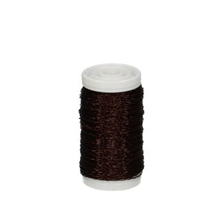 4A Bouillondraht | Farbe: Dunkelbraun | Durchmesser 0.3 Millimeter | Gewicht 100 Gramm | Pro Rolle