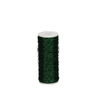 4A Bouillondraht | Farbe: Dunkelgrün | Durchmesser 0.3 millimeter | Gewicht 100 gram | Pro Rolle