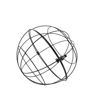 4A Cadre de boule pour fleurs | Couleur: Noir | Diamètre 40 centimeter | Par boule