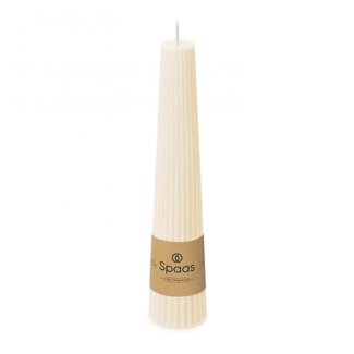 4A Obelisk Bougie | Couleur: Ivoire | Diamètre 4.5 centimètre | Hauteur 25 centimètre | Durée de combustion 25 heures | Par 6 bougies