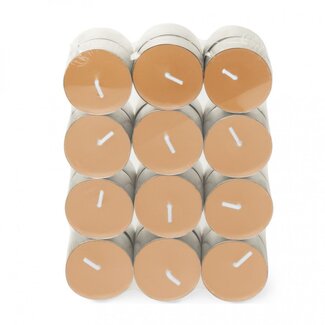 4A Scented tealight “Dawn” | Colour: Salmon-coloured | Per 24 tealights