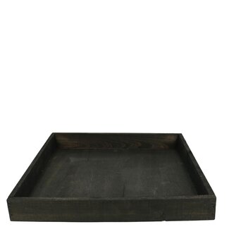 4A Plateau en bois | Couleur: brun foncé | Longueur 30 centimeter | Largeur 30 centimeter | Hauteur 4 centimeter | Par 4 plateaux