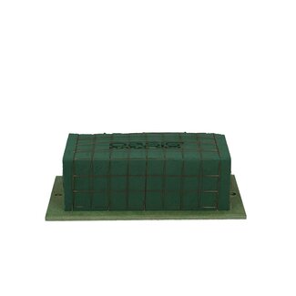 4A Oasis Bioline Deco Plate | Colour: Green | Length 26.7 centimeter | Width 14.8 centimeter | Height 8 centimeter | Per plate