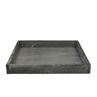 4A Houten Dienblad | Kleur: Grijs | Diameter 30 centimeter | Hoogte 3.5 centimeter | Per 4 dienbladen