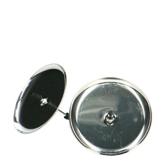 4A Candle holder | Colour: Silver-coloured | Diameter 8 centimetre | Per 4 candle holders