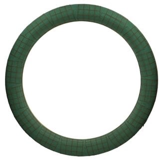 4A Floral foam Base Wreath on wood | Colour: Green | Diameter 75 centimeter | Per 2 wreaths