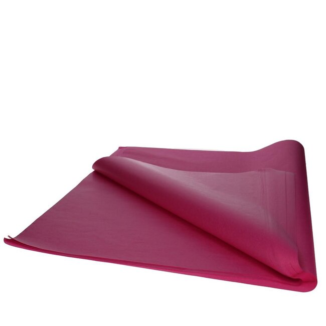 Zijde Papier Vel | Kleur: Fuchsia | Lengte 50 centimeter | Breedte 75 centimeter | 17 gram/m2 | Per 480 vellen