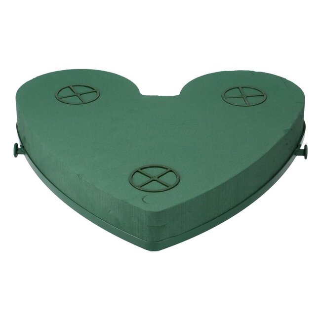 Oasis AutoHeart with suction cup | Colour: Green | Diameter 40 centimetre | Height 42 centimetre | Per heart