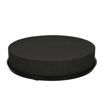 4A Oasis Eychenne Kussen | Kleur: Zwart | Diameter 33 centimeter | Per 2 kussens