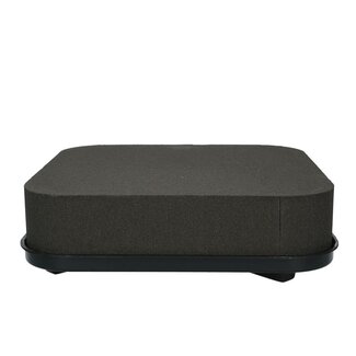 4A Oasis Eychenne Coussin Carré | Couleur: Noir | Longueur 30 centimeter | Par 2 coussins
