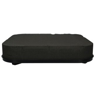 4A Oasis Eychenne Coussin Carré | Couleur: Noir | Longueur 40 centimeter | Par 2 coussins