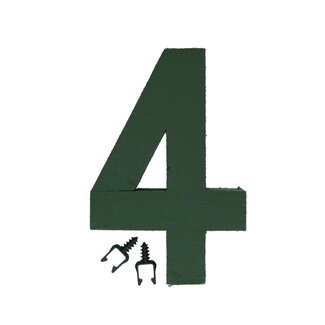 4A Oasis Floral foam Number “4” | Colour: Green | Height 31 centimetre | Per number