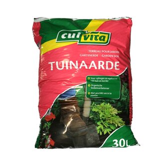 4A Soil care Fertilised Garden Soil | Colour: Brown | Contents 30 liter | Per bag