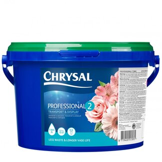 4A Verzorging Chrysal Professional 2 | T-bag | 1 zakje voor 2 liter | Inhoud 100 zakjes | Per emmer