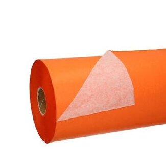 4A Papier op rol | Kleur: Oranje | Breedte 25 centimeter | 50 gram/m2 | Gewicht 1.25 kilo | Per rol