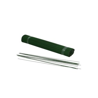 4A Painted Blunt Floral Wire | Colour: Darkgreen | Diameter 1.0 millimeter | Length 30 centimeter | Weight 2.5 kilo | Per box