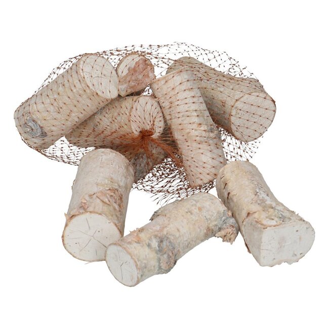 Dried Birchwood | Colour: Natural White | Dried decoration | Length ± 7 centimetre | Per 250 gram