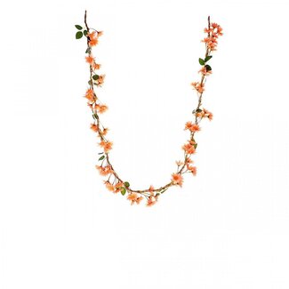 4A Daisy Artificial flowers Decorative garland | Colour: Salmon-coloured | Daisy garland | Length 150 centimeter | Per decorative garland