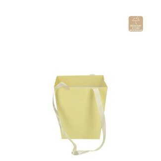 4A Cadeautasjes "Elegant” | Kleur: Crèmekleurig | Breedte 12.5 - 16.5 centimeter | Hoogte 18 centimeter | Per 10 tassen