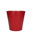 Zinc Flowerpot “Hearts” | Colour: Red | Diameter 16 centimeter | Height 15 centimeter | Per 10 flowerpots