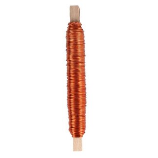 4A Metall Draht | Farbe: Orange | Durchmesser 0.5 Millimeter | Gewicht 100 Gramm | Pro Rolle