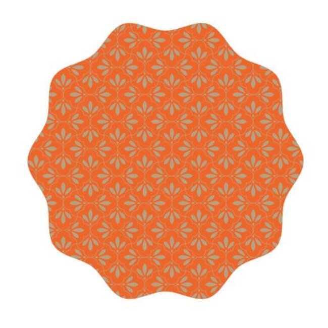 Foil Sheet “Isabella” | Colour: Orange | Diameter 73 centimeter | Per 100 sheets