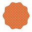 Folieblatt “Isabella” | Farbe: Orange | Durchmesser 73 Zentimeter | Pro 100 Blätter