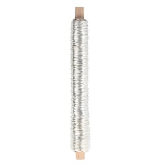 4A Metalldraht | Farbe: Silberfarben | Durchmesser 0.5 Millimeter | Gewicht 100 Gramm | Per Rolle