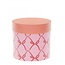 Hatbox Cadeaudoosjes “Amari Love” | Kleur: Roze | Diameter 12.5 centimeter | Hoogte 12 centimeter | Per 6 doosjes