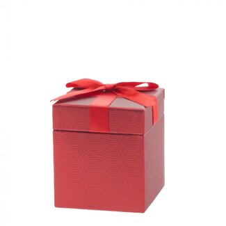 4A Cadeaudoosjes “Gina” | Kleur: Rood | Lengte 9.3 centimeter | Hoogte 10 centimeter | Per 6 doosjes