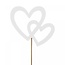 Herz-Stecker “My Love” | Farbe: Natuurlijk Weiß | Durchmesser 7.5 centimeter | Länge Stecker ± 10 centimeter | Pro 25 Stecker