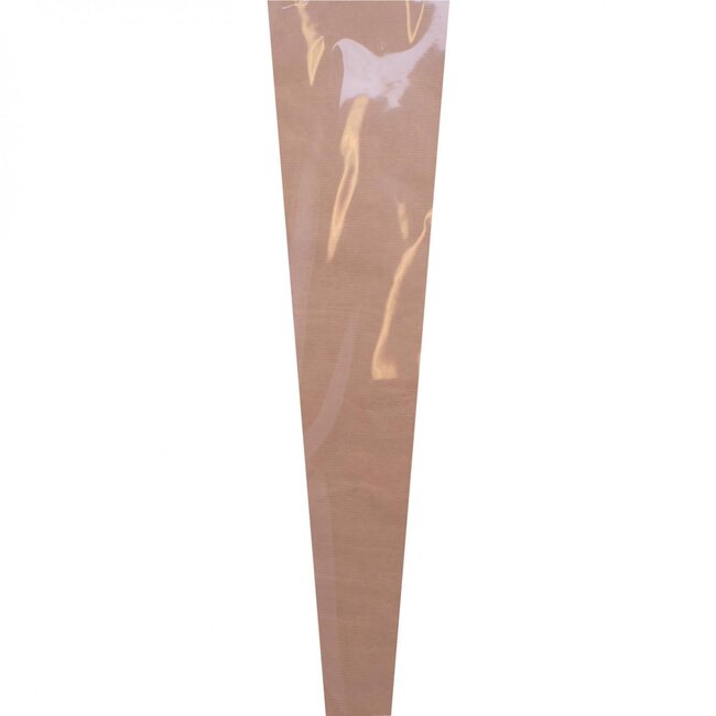 Bloemenhoes 1 Roos Basic | Kleur: Bruin | Lengte 60 centimeter | Breedte 14 centimeter | Hoogte 5 centimeter | Per 50 hoezen
