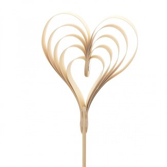 4A Cœur pique d'appoint “Eternal Love” | Couleur: crème | Diamètre 10 centimeter | Longueur pique d'appoint ± 50 centimeter | Par 25 piques d'appoint