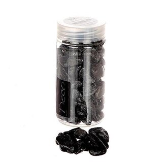 4A Natural stones | Colour: Black | Diameter 15 - 25 millimetre | Jar contents 370 millilitre | Per jar