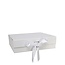 Cadeaudoosje | Kleur: Natuurlijk Wit | Lengte 22 centimeter | Breedte 22 centimeter | Hoogte 6.5 centimeter | Per doosje