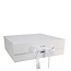 Boîte cadeau | Couleur: Blanc naturel | Longueur 30 centimeter | Largeur 30 centimeter | Hauteur 9 centimeter | Par boîte