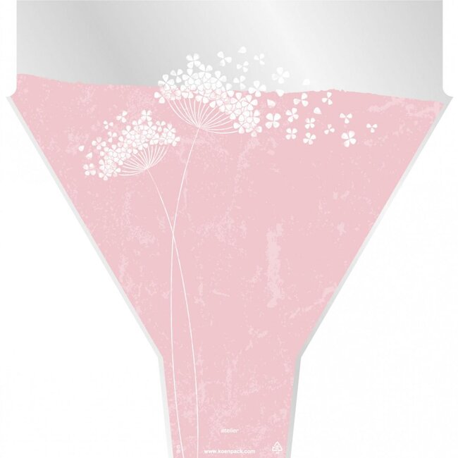 Covers Flower Wishes | Colour: Pink | Length 50 centimeter | Width 35 centimeter | Height 10 centimeter | Per 50 covers