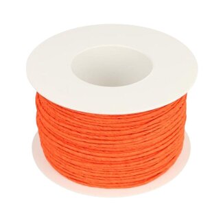 4A Papier Draad | Kleur: Oranje | Diameter 2 millimeter | Lengte 100 meter | Per rol