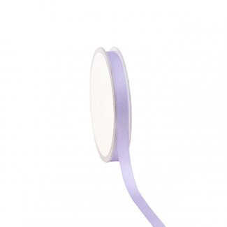 4A Ruban satiné | Couleur: lilas | Largeur 10 millimeter | Longueur 25 meter | Par rouleau