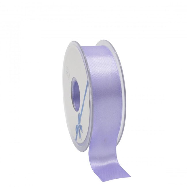 Ruban Satiné | Couleur: Lilas | Largeur 25 millimètre | Longueur 25 mètre | Par rouleau