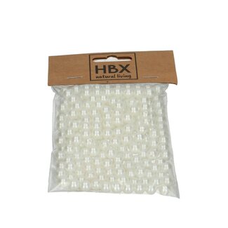 4A Perles de décoration | Couleur: Blanc naturel | Diamètre 8 millimeter | Par 50 gram