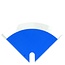 Housses Moon Kraftlook | Couleur: Bleu | Longueur 30 centimeter | Largeur 30 centimeter | Par 50 housses