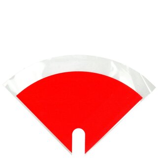 4A Hoezen Moon Kraftlook | Kleur: Rood | Lengte 30 centimeter | Breedte 30 centimeter | Per 50 hoezen