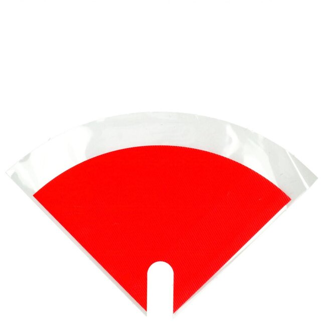 Hoezen Moon Kraftlook | Kleur: Rood | Lengte 30 centimeter | Breedte 30 centimeter | Per 50 hoezen