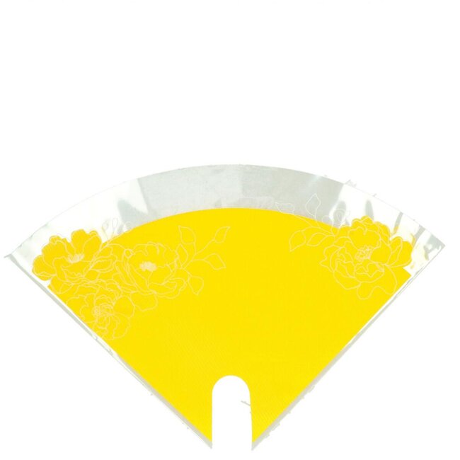 Covers Moon Kraftlook Flowers | Colour: Yellow | Length 30 centimeter | Width 30 centimeter | Per 50 covers