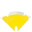 Housses Moon aspect kraft Fleurs | Couleur: Jaune | Longueur 30 centimeter | Largeur 30 centimeter | Par 50 housses