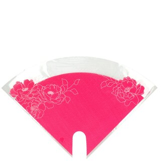 4A Hoezen Moon Kraftlook Flowers | Kleur: Roze | Lengte 30 centimeter | Breedte 30 centimeter | Per 50 hoezen