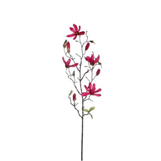 4A Magnolia Kunstblume | Farbe: Dunkelrosa | Länge ± 75 centimeter | Pro 12 Kunstblumen