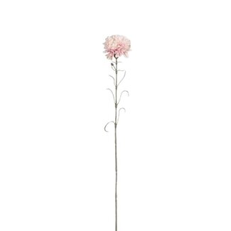 4A Oeillet Fleur artificielle | Couleur: Rose | Dianthus Fleurs artificielles | Longueur ± 66 centimeter | Par 12 fleurs artificielles