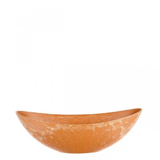 4A Plastique Mélamine Bac à fleurs Bac à plantes Forme de bateau | Couleur: Terracotta | Longueur 39 centimeter | Largeur 12 centimeter | Hauteur 13 centimeter | Par 12 bateaux